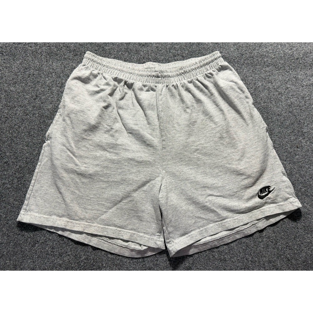 Vintage 90s Nike‎ Cotton Shorts Gray Men's Size M Swoosh White Tag USA